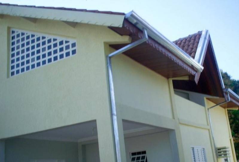 Calhas de Alumínio para Telhado Bairro Rural do Pari - Calha de Chuva Zinco