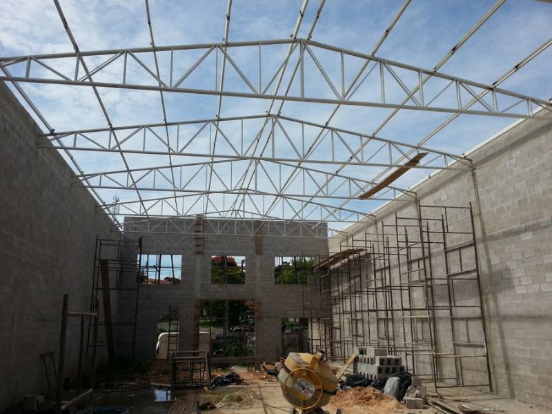 Estrutura Metálica Industrial Preço Village Campinas - Estrutura Metálica para Construtora