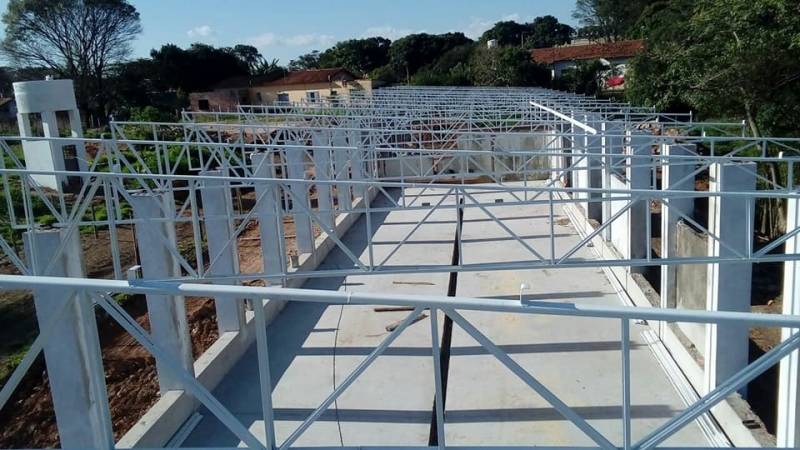 Instalação de Cobertura Metálica Simples Parque Itajaí - Cobertura Metálica para Construção Civil