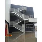 escada industrial com plataforma preço Jardim Afife