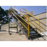 escadas industriais com guarda corpo Residencial Jaguary